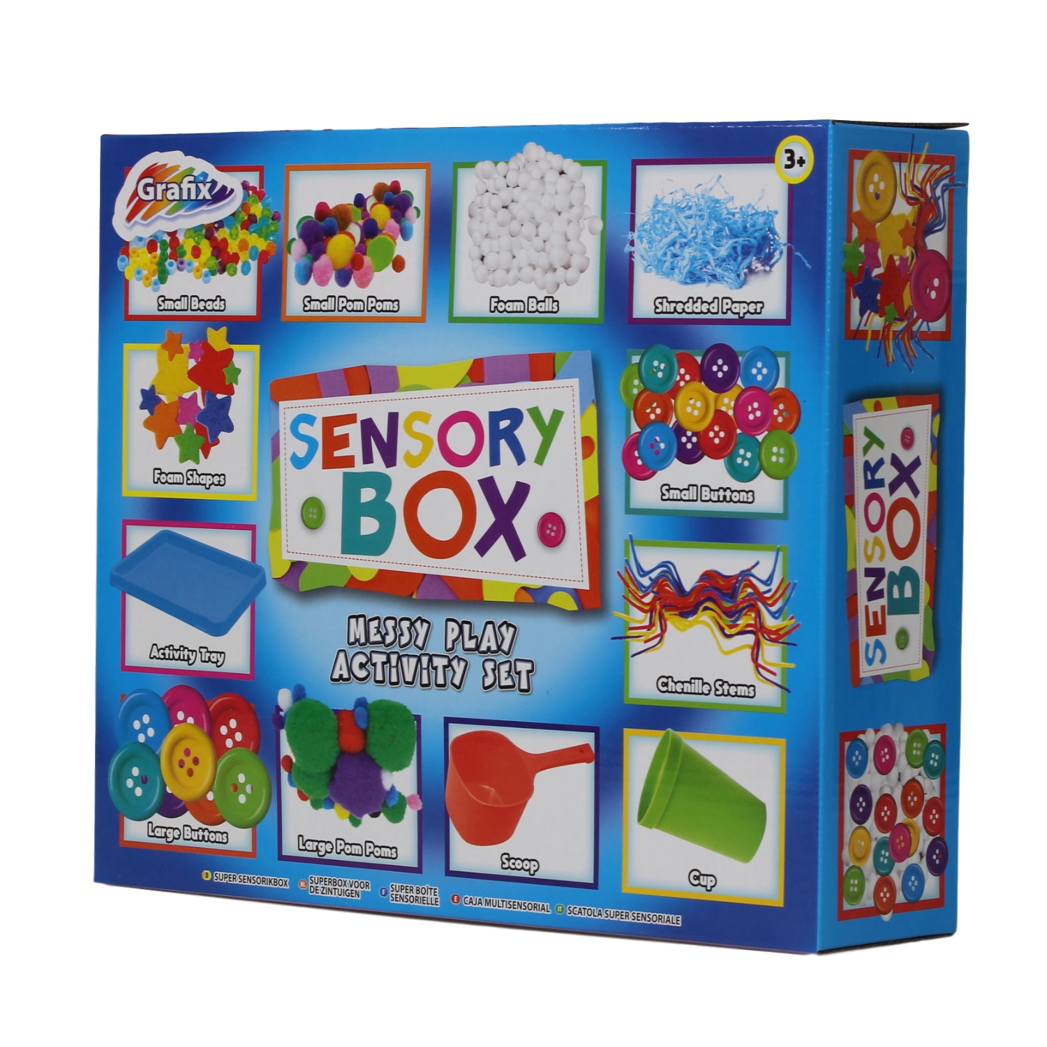 Sensory Box Stationary Activity Arts Crafts Fun Colourful Kids Gift Set